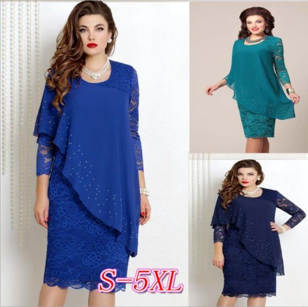womens floral lace plus size dress scooped neckline cocktail party 3/4 sleeve solid color dresses casual, Black;gray
womens floral lace plus size dress scooped neckline cocktail party 3/4 sleeve solid color dresses casual, Black;gray