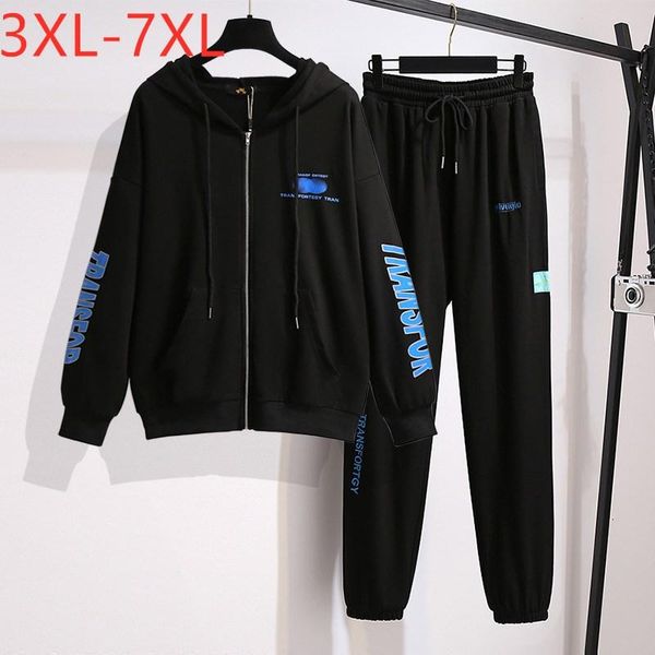 plus size tracksuits autumn winter sports sets for women letter large black hoodies + pants training suit 3xl 4xl 5xl 6xl 7xl
plus size tracksuits autumn winter sports sets for women letter large black hoodies + pants training suit 3xl 4xl 5xl 6xl 7xl