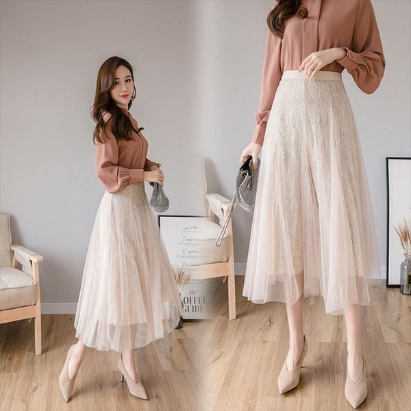 spring sweet mesh lace stitching women skirt a line high waist midi skirts black elegant party
spring sweet mesh lace stitching women skirt a line high waist midi skirts black elegant party