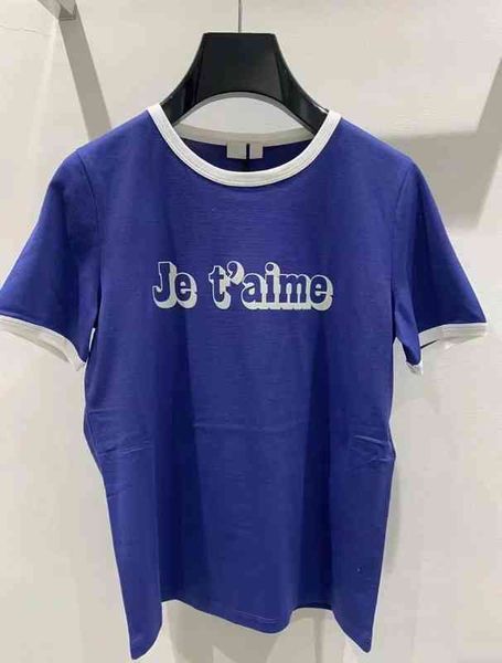 2022 factory wholesale new model early spring ce family blue letter printed round neck women's ins windnet red same t-shirt, White
2022 factory wholesale new model early spring ce family blue letter printed round neck women's ins windnet red same t-shirt, White