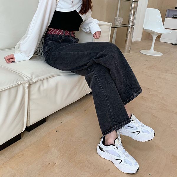 2 colors s-xl autumn high waist loose denim trousers casual straight jeans pants womens (78565) 210423, Black;white
2 colors s-xl autumn high waist loose denim trousers casual straight jeans pants womens (78565) 210423, Black;white