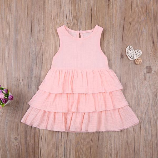 summer children girl solid color cotton round neck sleeveless cake dress for kids 6m-4y girl's dresses, Red;yellow
summer children girl solid color cotton round neck sleeveless cake dress for kids 6m-4y girl's dresses, Red;yellow