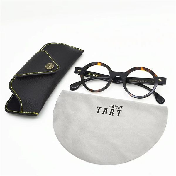 james tart 238 optical eyeglasses for retro style anti-blue light lens plate round full frame with box, White;black
james tart 238 optical eyeglasses for retro style anti-blue light lens plate round full frame with box, White;black