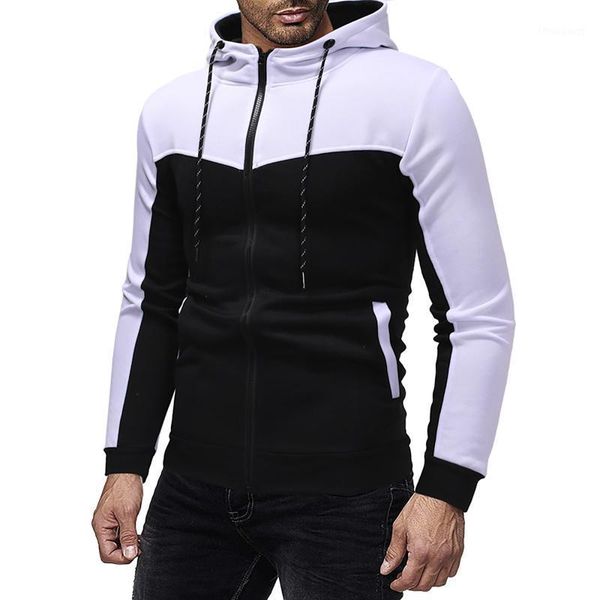 men's jackets splicing sports sweatshirt autumn winter casual drawstring pocket long sleeve zipper hooded jacket coat males, Black;brown
men's jackets splicing sports sweatshirt autumn winter casual drawstring pocket long sleeve zipper hooded jacket coat males, Black;brown