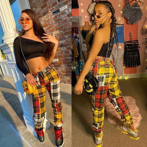 women's slim straight leg patchwork casual trousers punk style stylish personality trousers1, Black;white
women's slim straight leg patchwork casual trousers punk style stylish personality trousers1, Black;white
