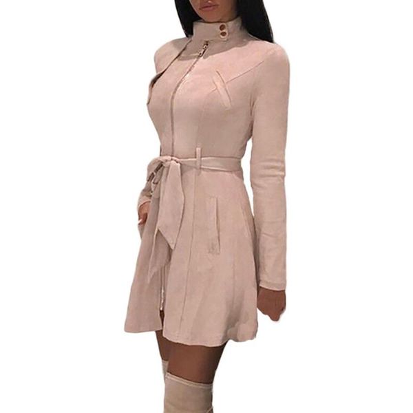 casual dresses faux suede leather dress 2021 winter long sleeve zipper mini short with belt women chic slim a-line party vestido, Black;gray
casual dresses faux suede leather dress 2021 winter long sleeve zipper mini short with belt women chic slim a-line party vestido, Black;gray