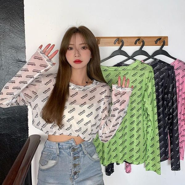 women's t-shirt xia 2021 thin sunscreen breathable perspective mesh loose long sleeve white shirt
women's t-shirt xia 2021 thin sunscreen breathable perspective mesh loose long sleeve white shirt