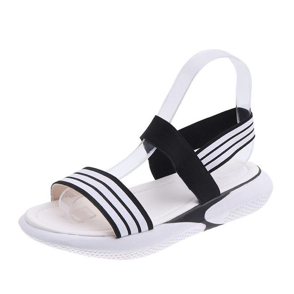 stretch fabric summer ladies sandal casual shoes woman roman beach zapatos mujer strap flat sandals lx43, Black
stretch fabric summer ladies sandal casual shoes woman roman beach zapatos mujer strap flat sandals lx43, Black