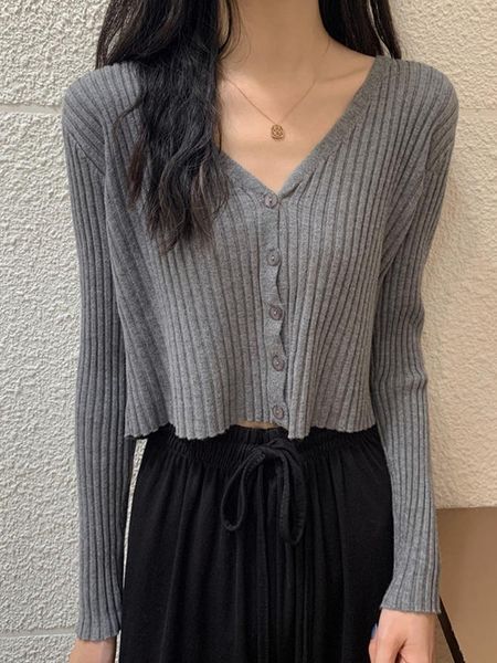 women's knits & tees knitted cardigan 2021 v-neck versatile long sleeve short sense of design niche thin sweater, White
women's knits & tees knitted cardigan 2021 v-neck versatile long sleeve short sense of design niche thin sweater, White