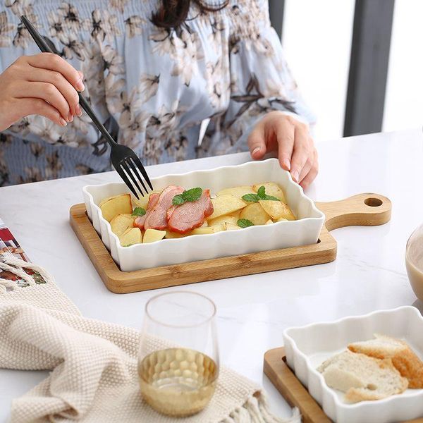 kitchen storage & organization creative restaurant ceramic baking pan oven bowl plate cheese baked rice rectangular tableware bamboo mat
kitchen storage & organization creative restaurant ceramic baking pan oven bowl plate cheese baked rice rectangular tableware bamboo mat