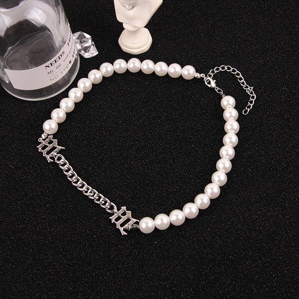 pearl letter splicing hip-hop choker individual fashion short necklace collarbone chain jewelry gifts for girls, Golden;silver
pearl letter splicing hip-hop choker individual fashion short necklace collarbone chain jewelry gifts for girls, Golden;silver