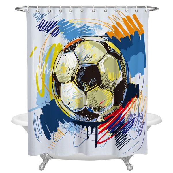 shower curtains football watercolor brush sport print curtain waterproof fabric large for bathroom accessories
shower curtains football watercolor brush sport print curtain waterproof fabric large for bathroom accessories
