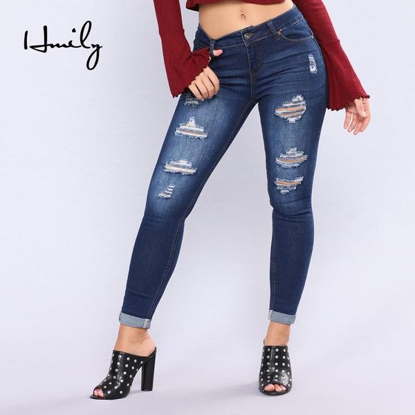 jeans pancil pants women high waist slim hole ripped denim casual stretch skinny trousers for ladies women's, Blue
jeans pancil pants women high waist slim hole ripped denim casual stretch skinny trousers for ladies women's, Blue