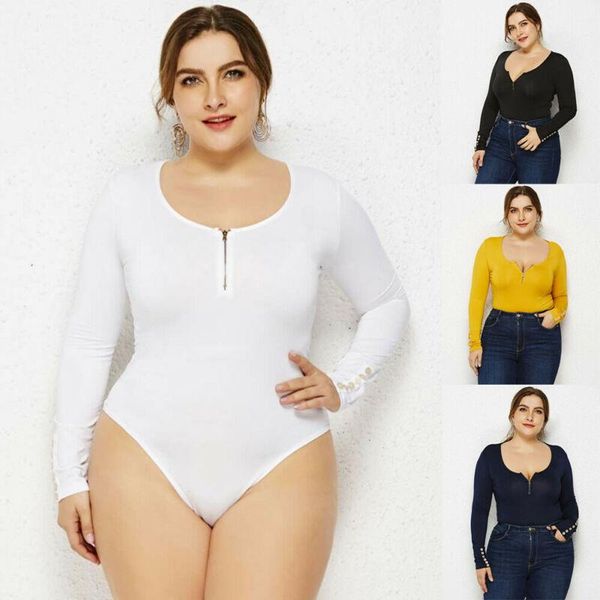 autumn winter women bodysuits long sleeve festival streetwear office lady zipper neck one piece bodycon plus size rompers women's jumps, Black;white
autumn winter women bodysuits long sleeve festival streetwear office lady zipper neck one piece bodycon plus size rompers women's jumps, Black;white