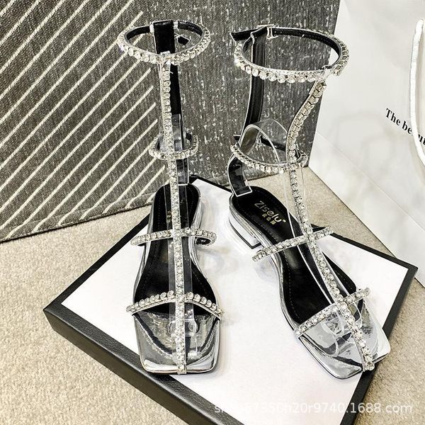 blingbling rhinestone summer shoes women sandals high ankle 2021 thick heel t strap casual, Black
blingbling rhinestone summer shoes women sandals high ankle 2021 thick heel t strap casual, Black