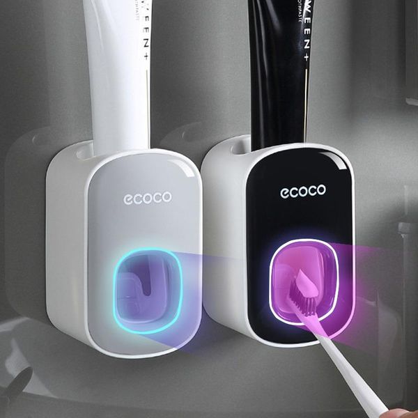 bath accessory set wall mount automatic toothpaste dispenser dust-proof toothbrush holder
bath accessory set wall mount automatic toothpaste dispenser dust-proof toothbrush holder