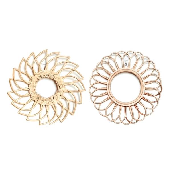 mirrors rattan innovative art decoration round makeup mirror dressing bathroom wall hanging
mirrors rattan innovative art decoration round makeup mirror dressing bathroom wall hanging