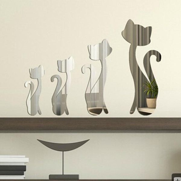 wall stickers silver diy acrylic mirror lovely cats for living room bedroom home decals decoration
wall stickers silver diy acrylic mirror lovely cats for living room bedroom home decals decoration