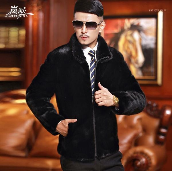 men's fur & faux winter autumn thicken thermal mink leather jackets men casual mens coats outerwear fashion overcoat stand collar black
men's fur & faux winter autumn thicken thermal mink leather jackets men casual mens coats outerwear fashion overcoat stand collar black