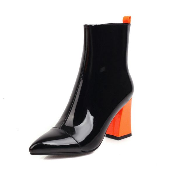 asumer ones come fall women pointed toes zip heels shoes party ladies big boots, Black
asumer ones come fall women pointed toes zip heels shoes party ladies big boots, Black