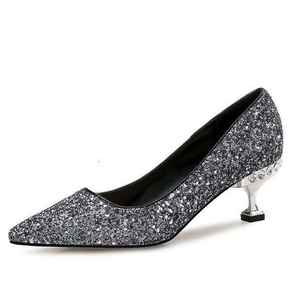 spring autumn pumps sier high heels for women fashion rhinestone wedding party shoes, Black
spring autumn pumps sier high heels for women fashion rhinestone wedding party shoes, Black