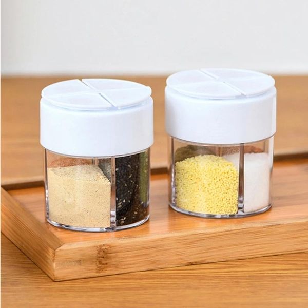 spice pepper salt four-part seasoning box plastic transparent with cover boxs kitchen canister sets small and easy to use storage bottles &
spice pepper salt four-part seasoning box plastic transparent with cover boxs kitchen canister sets small and easy to use storage bottles &