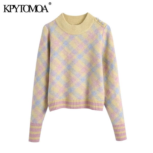 women sweet fashion with rhinestone buttons knitted sweater vintage o neck long sleeve female pullovers chic 210420, White;black
women sweet fashion with rhinestone buttons knitted sweater vintage o neck long sleeve female pullovers chic 210420, White;black