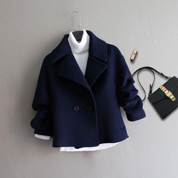 jacket women coat short autumn and winter woolen for veste manteau femme women's wool & blends, Black
jacket women coat short autumn and winter woolen for veste manteau femme women's wool & blends, Black
