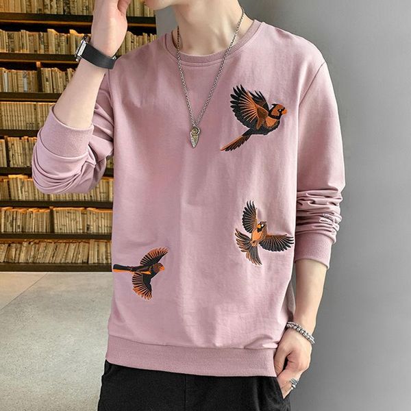 long sleeve t-shirt men's 2021 spring and autumn trend base coat upper garment loose sweater man hoodies & sweatshirts, Black
long sleeve t-shirt men's 2021 spring and autumn trend base coat upper garment loose sweater man hoodies & sweatshirts, Black