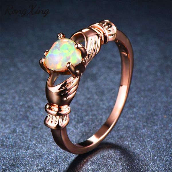 cluster rings rongxing charming white fire opal heart claddagh for women vintage rose gold filled rainbow birthstone ring fashion bijoux, Golden;silver
cluster rings rongxing charming white fire opal heart claddagh for women vintage rose gold filled rainbow birthstone ring fashion bijoux, Golden;silver