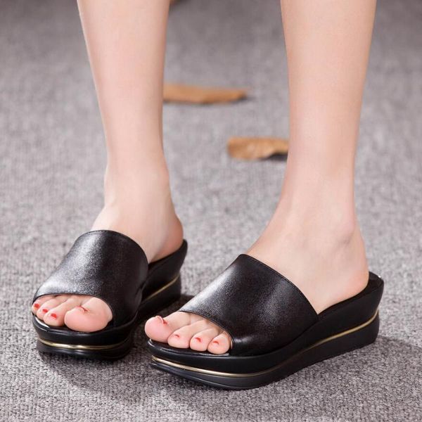 plus size 25-62 wedges sandals women genuine leather slippers open toe flip flops womens summer shoes sandalias for mother, Black
plus size 25-62 wedges sandals women genuine leather slippers open toe flip flops womens summer shoes sandalias for mother, Black