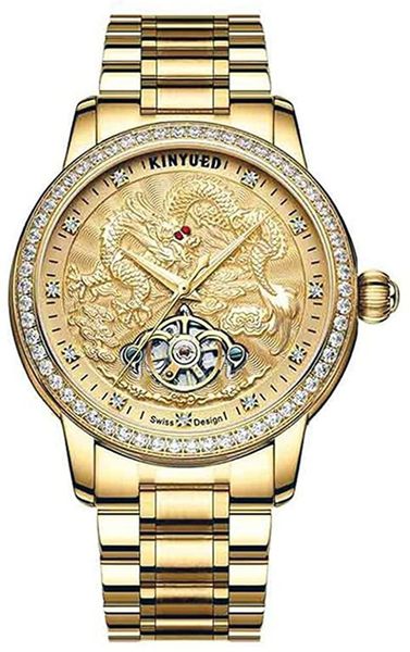 men automatic mechanical watch gold fashion waterproof chinese dragon dial sports stainless steel fashion wristwatch, Slivery;brown
men automatic mechanical watch gold fashion waterproof chinese dragon dial sports stainless steel fashion wristwatch, Slivery;brown