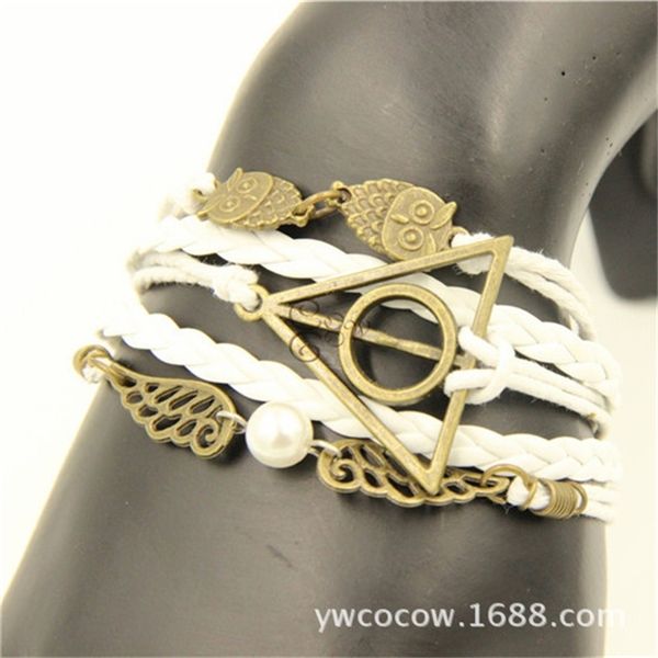 new jewelry owl wings harry potter multilayer friendship knitting clasp bracelet, Silver
new jewelry owl wings harry potter multilayer friendship knitting clasp bracelet, Silver