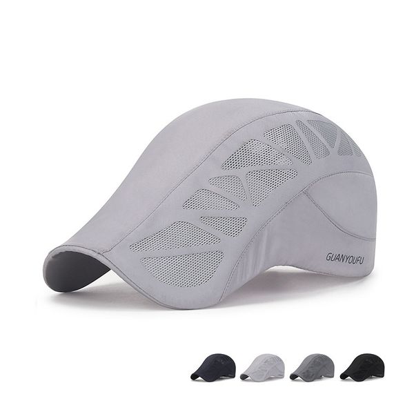 summer men breathable mesh cap outdoor travel in front of the sunshade caps, Blue;gray
summer men breathable mesh cap outdoor travel in front of the sunshade caps, Blue;gray