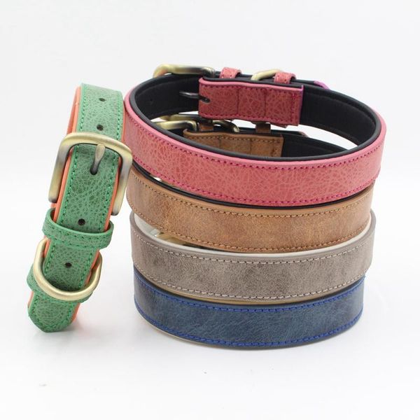 pet adjustable dog collars retro collar solid fashion leather neck strap with double rings for small medium dogs supplies & leashes
pet adjustable dog collars retro collar solid fashion leather neck strap with double rings for small medium dogs supplies & leashes