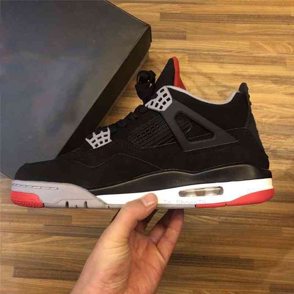 authentic 4 bred og athletic shoes men black cement grey summit white fire red 4s suede trainers sneakers original us 7-13
authentic 4 bred og athletic shoes men black cement grey summit white fire red 4s suede trainers sneakers original us 7-13