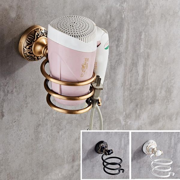 bathroom shelves hair dryer shelf durable spiral wall mounted antique/white/black metal holder accessory
bathroom shelves hair dryer shelf durable spiral wall mounted antique/white/black metal holder accessory