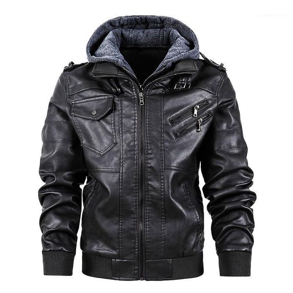 plus size casual hooded leather jackets and coats men's fur & faux, Black
plus size casual hooded leather jackets and coats men's fur & faux, Black