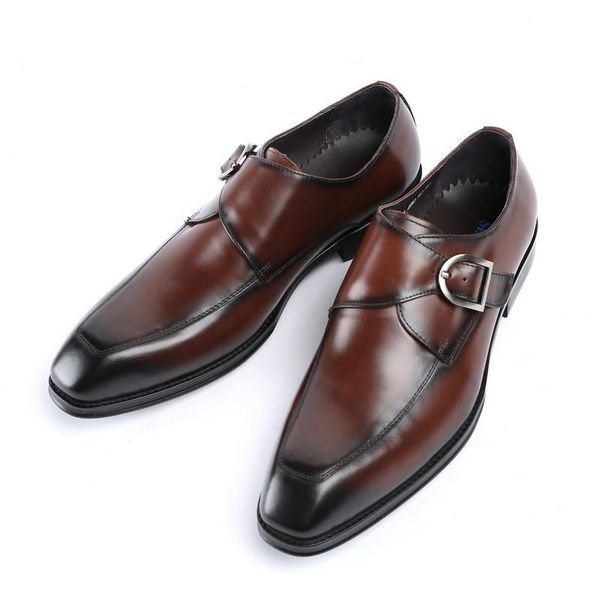 goodyear leather men's shoes, british business buckle formal dress shoes with pointed toe,, Black
goodyear leather men's shoes, british business buckle formal dress shoes with pointed toe,, Black