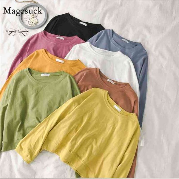 casual loose o-neck short crewneck sweatshirt autumn pullover women solid color plus size sweatshirts coat 11751 210512, Black
casual loose o-neck short crewneck sweatshirt autumn pullover women solid color plus size sweatshirts coat 11751 210512, Black