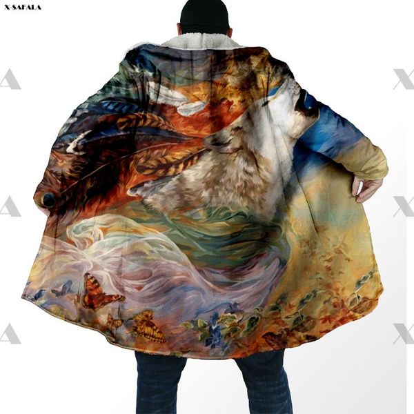 men's wool & blends america picturesque wolf print higher quality casual warm overcoat cashmere male hooded cloak fleece hoodie blanket, Black
men's wool & blends america picturesque wolf print higher quality casual warm overcoat cashmere male hooded cloak fleece hoodie blanket, Black