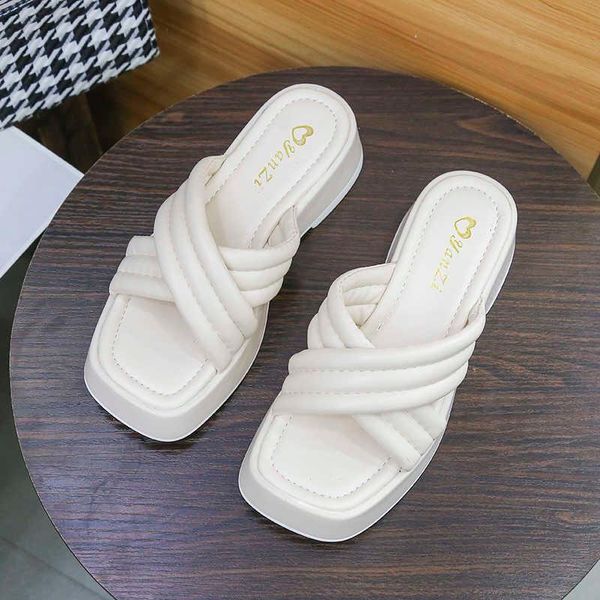 slippers 2021 simple fashion women shoes summer outdoor open toe casual woman wedges platform sandals, Black
slippers 2021 simple fashion women shoes summer outdoor open toe casual woman wedges platform sandals, Black