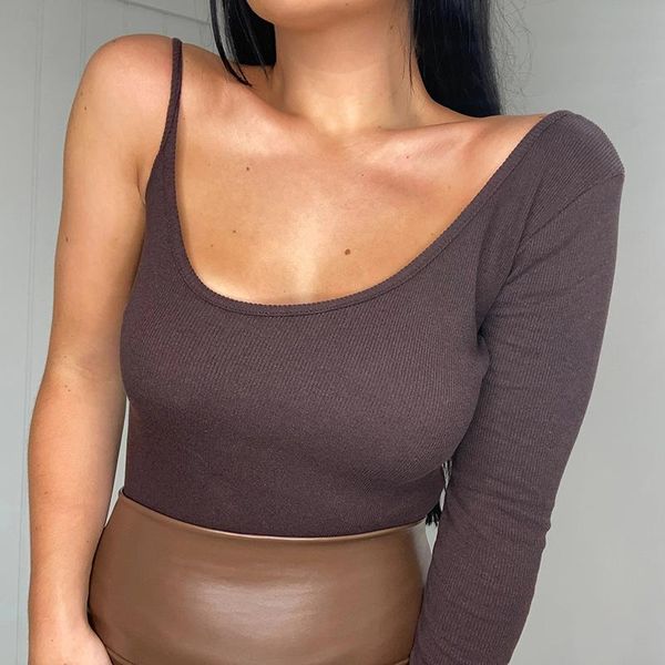 women's sweaters xmax fashion asymmetrical collar women elegant one shoulder strap sweater solid skinny slim ladies, White;black
women's sweaters xmax fashion asymmetrical collar women elegant one shoulder strap sweater solid skinny slim ladies, White;black