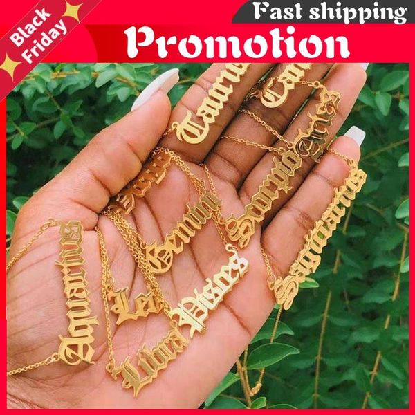 chains wholesale 12pcs old english letter 12 constellation necklaces pendants stainless steel cancer taurus necklace drop, Silver
chains wholesale 12pcs old english letter 12 constellation necklaces pendants stainless steel cancer taurus necklace drop, Silver