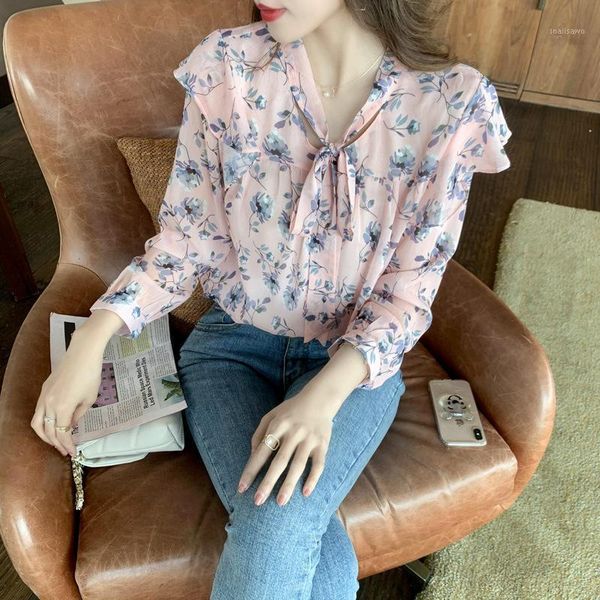 women's blouses & shirts real po 2021 spring style ruffle chiffon shirt long sleeve loose floral sweet, White
women's blouses & shirts real po 2021 spring style ruffle chiffon shirt long sleeve loose floral sweet, White