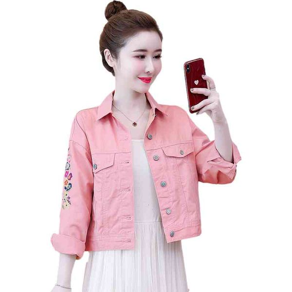 women's fur & faux spring autumn plus size short jeans jacket women fashion bomber jackets female loose embroidery flower denim co, Black
women's fur & faux spring autumn plus size short jeans jacket women fashion bomber jackets female loose embroidery flower denim co, Black