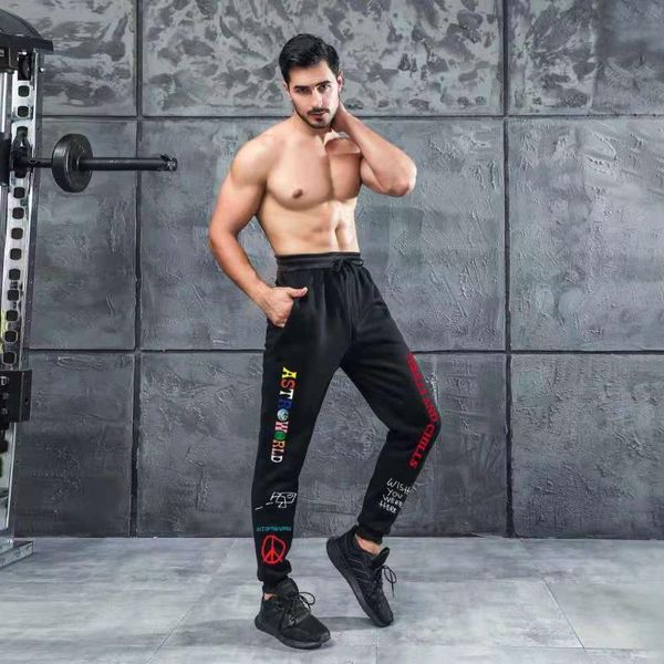 men's pants quality fleece trousers travis scoastroworld letter printed women hip hop streetwear men sweatpant joggers, Black
men's pants quality fleece trousers travis scoastroworld letter printed women hip hop streetwear men sweatpant joggers, Black
