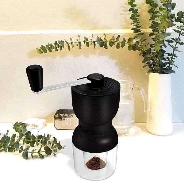 manual coffee grinders grinder with ceramic burrs, lhs hand mill two containers adjustable coarseness refillable lids
manual coffee grinders grinder with ceramic burrs, lhs hand mill two containers adjustable coarseness refillable lids
