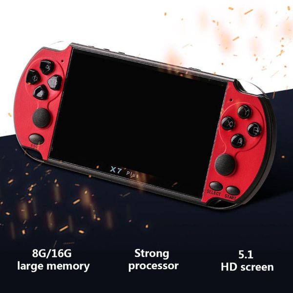 x7plus 5.1" colorful screen game console dual rocker handheld retro host portable players
x7plus 5.1" colorful screen game console dual rocker handheld retro host portable players