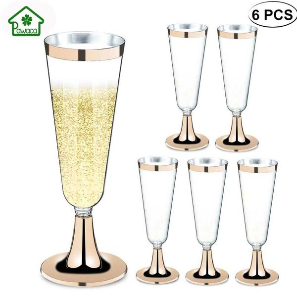 6pcs disposable plastic red wine glasses champagne flute cocktail glass party drink tumblers safety fashion western cuisine cup
6pcs disposable plastic red wine glasses champagne flute cocktail glass party drink tumblers safety fashion western cuisine cup
